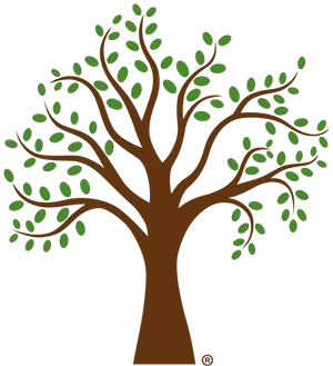 Green tree logo emphasizing that Energy Pellets of America bedding pellets are made from recycled wood.